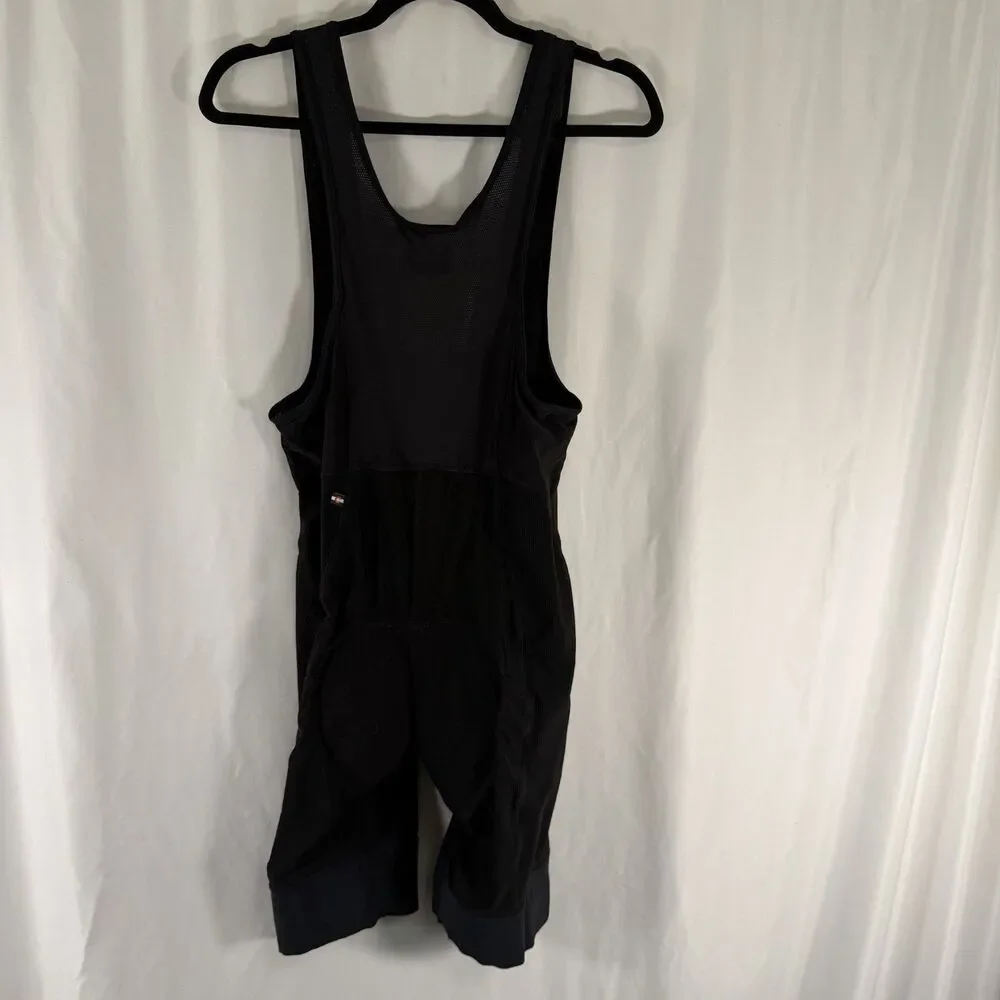 Pactimo Cycling Bib Men's Large Black Ribbed Sleeveless Padded Pullover